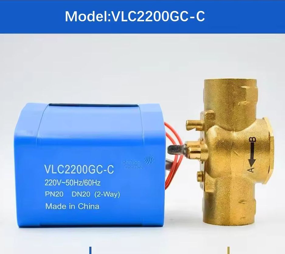 Valve Sets - Johnson Controls Motorized Zone Valve 2-way DN20 220V VLC2200GC-C HVAC