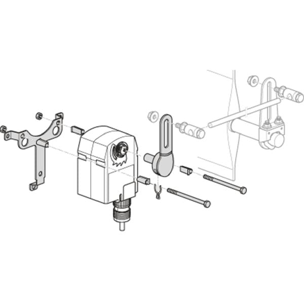 Belimo TFB(X Crankarm Adaptor Kit T Bracket Included ZG-TF2 HVAC Controls