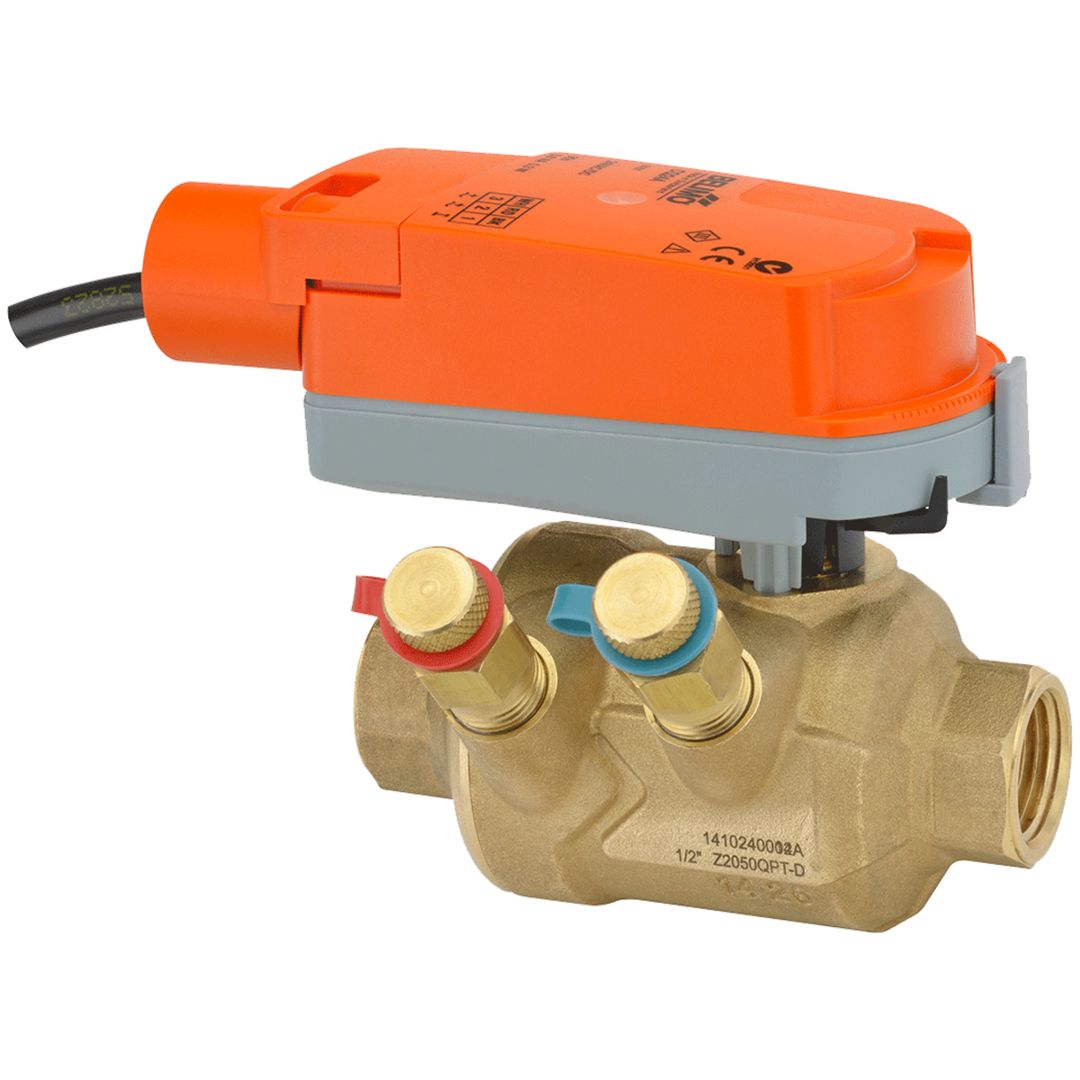 Belimo ZoneTight PIQCV ¾" 2-way GPM9 Actuators Non-FS 100-240V ON/OFF Float