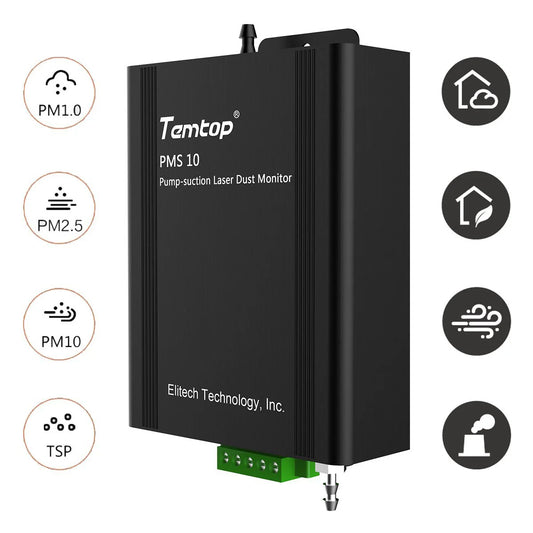 Temtop PMS10 Pump-Suction Laser Particle Sensor PM1.0 PM2.5 PM10 TSP