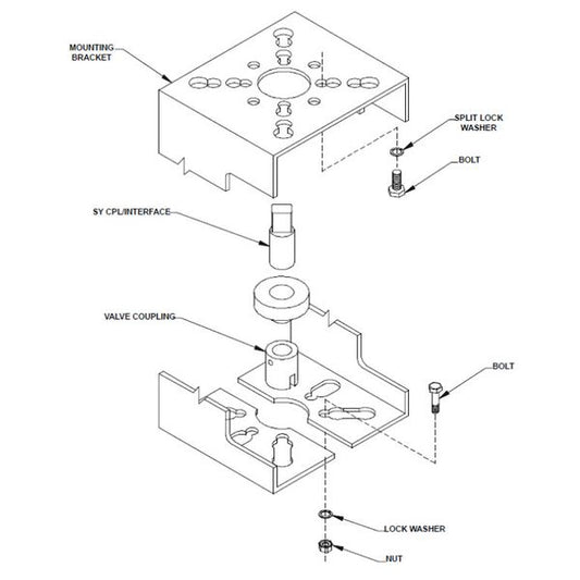 Belimo Retrofit Ball Valve Linkage for UBSP0012 HVAC Water-side HVAC