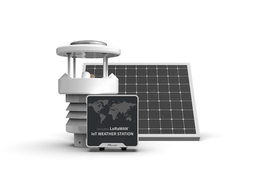 Milesight IoT Weather Station LoRa Solar Ultrasonic Wind ABS IP65 IoT