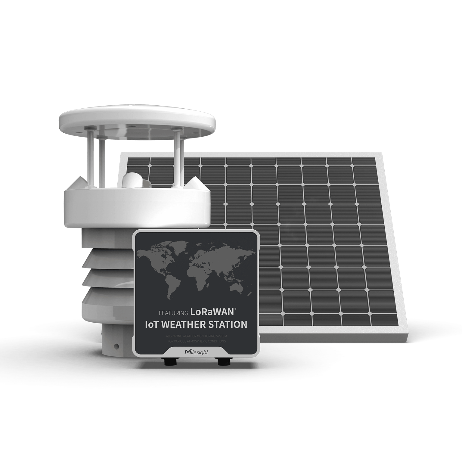 Milesight IoT Weather Station LoRa Solar Ultrasonic Wind Alloy IP65