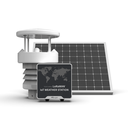 Milesight IoT Weather Station LoRa Solar Ultrasonic Wind Alloy IP65