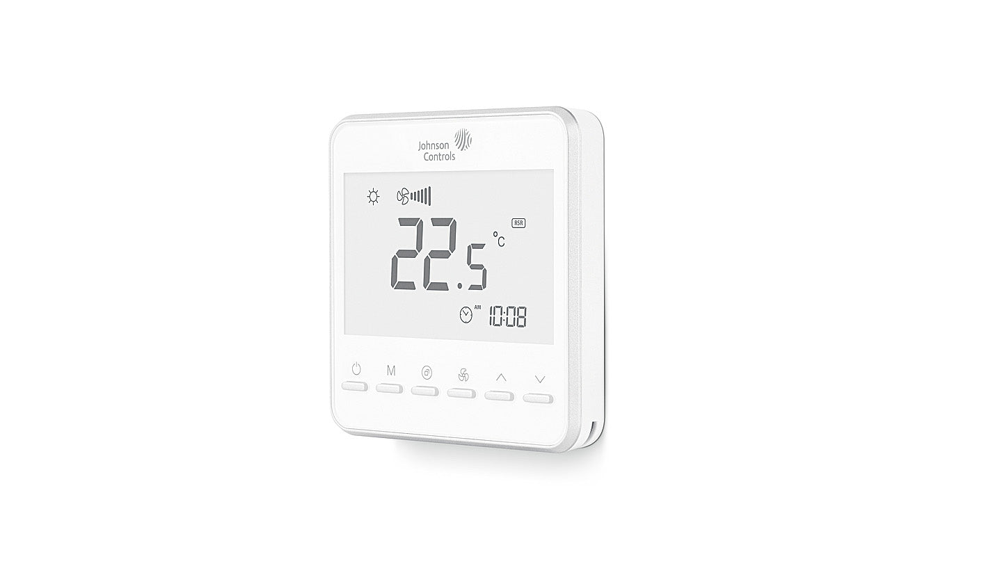 Johnson Controls Digital FCU Thermostat O/P:4xrelays Backlit LCD HVAC