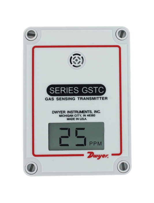 Dwyer Room Nitrogen Dioxide NO2 Transmitter with LCD 0…500 ppm 0…10V 4…20mA 24V AC/DC
