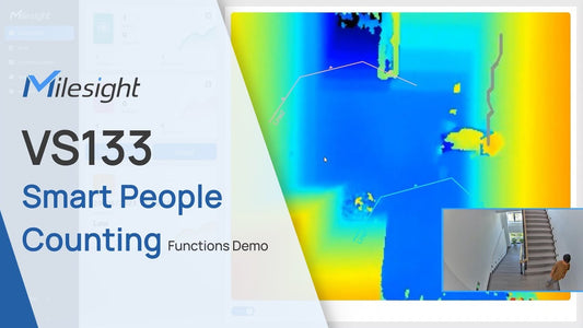 Milesight Ai Tof People Counter Gdpr 99.8% Accuracy PoE IP40 IoT HVAC